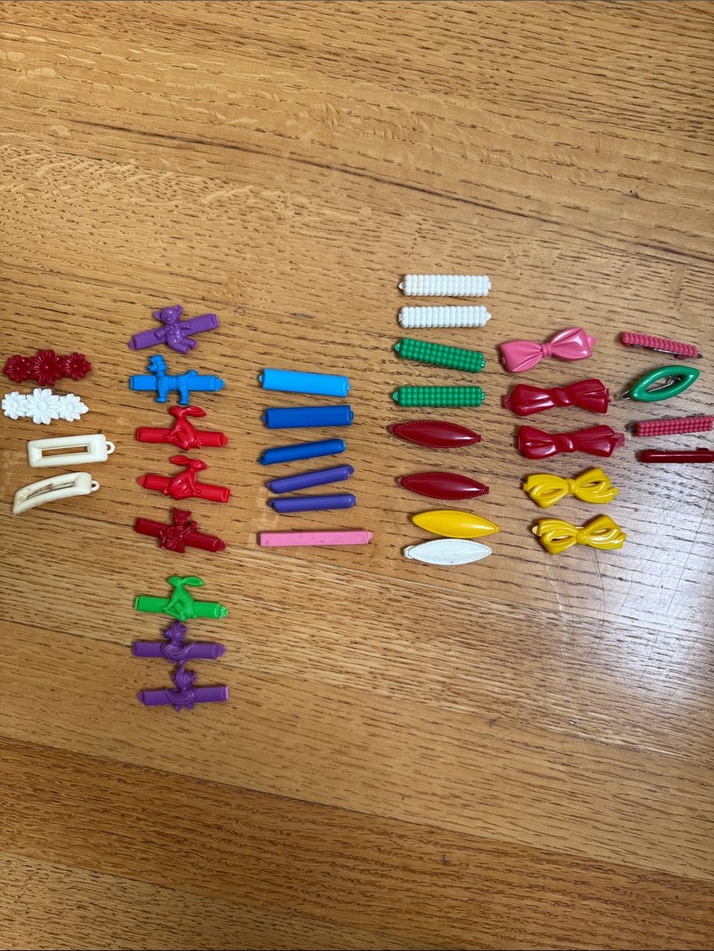 Colorful Kids Vintage Hair Clips Assortment